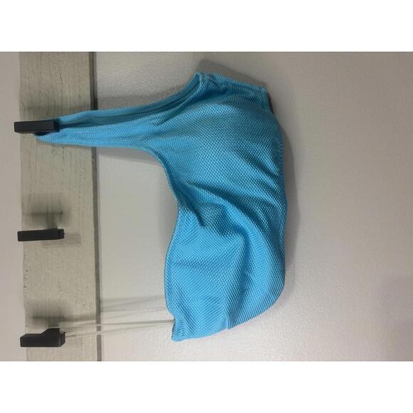 aerie Other - Aerie One-Shoulder Swim Top - Aqua Blue - Size Med